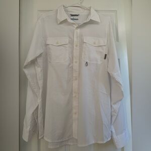 Columbia White Casual Button Down Shirt